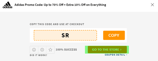 Adidas Coupon