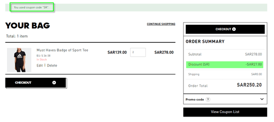 Adidas Discount Code