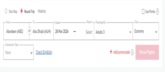 Apply Air India Promo