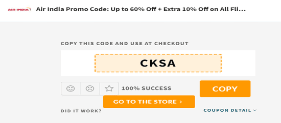 Copy Air India Code