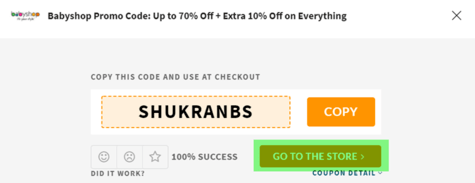 Babyshop Coupon
