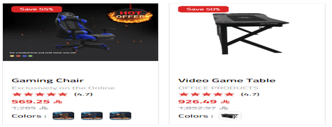 Back Comfort Gaming Chair