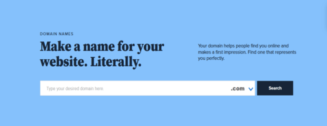 Register your domain at Bluehost