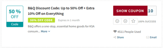 Promo B&Q Code