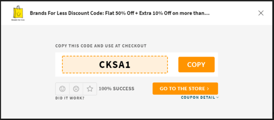 Brands for Less Coupon