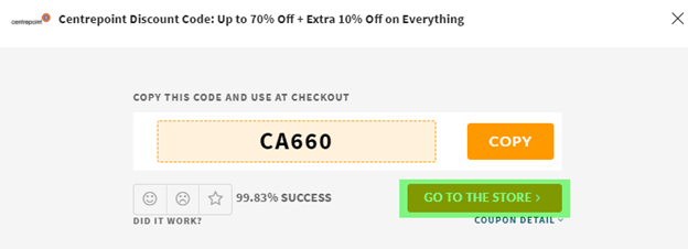Centrepoint Coupon