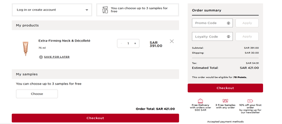 Apply Clarins Promo