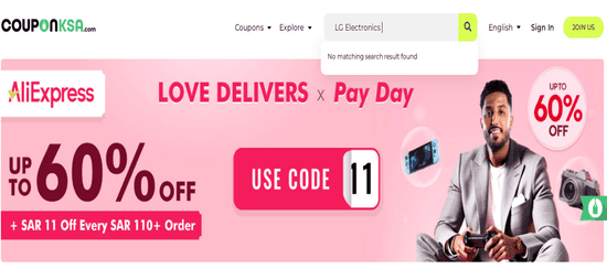 LG Electronics CouponKSA.com