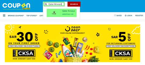 CouponKSA.com Qatar Airways