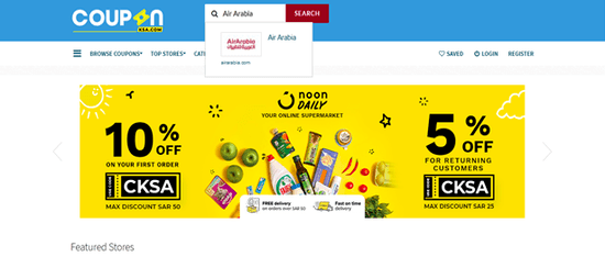 Search Air Arabia Store