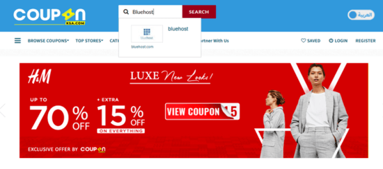 Search Bluehost