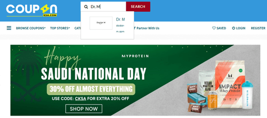 Search Dr. M