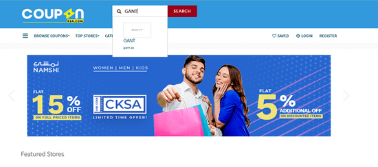 Search Gant Coupon