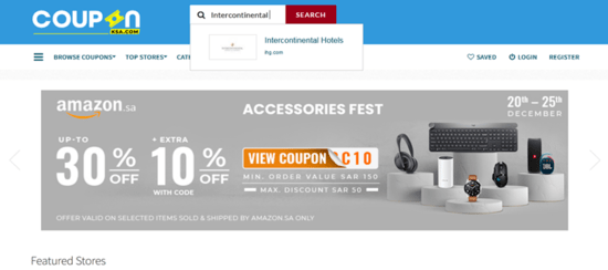 Search Intercontinental Hotels