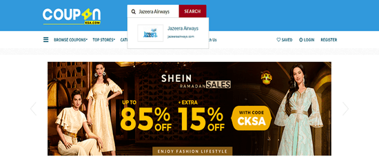 Search Jazeera Airways