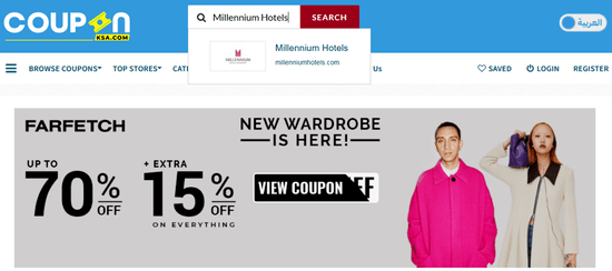 Search Millennium Hotels