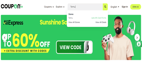 Search Temu Coupon