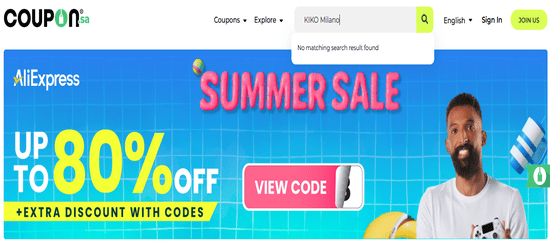  Search KIKO Milano Coupon