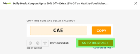 Daily Mealz Coupon