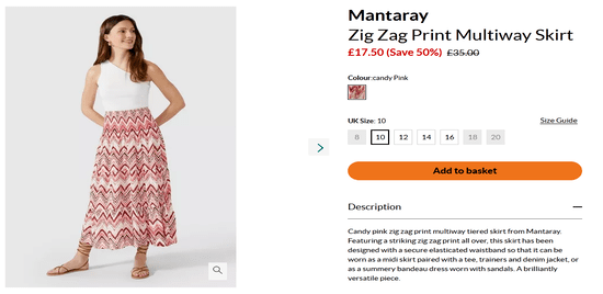 Choose Debenhams Product