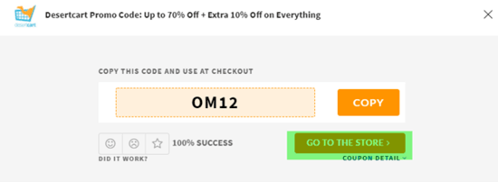 Desercart Coupon