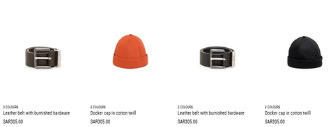 To add a charismatic touch to your look, get some feisty accessories from the wide array of Diesel