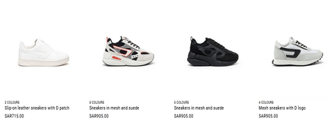 Shop some ultra-charming footwear for your feet from the only podium of Diesel