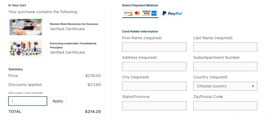 Apply EdX Promo Code