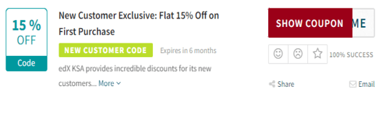 Show EdX Promo Code