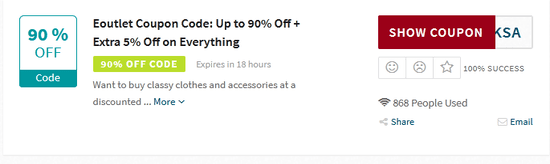 Show Eoutlet Coupon