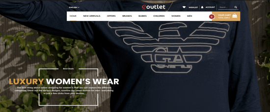 Eoutlet Website