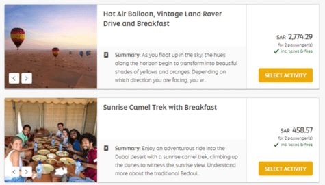 Etihad Airways Activities