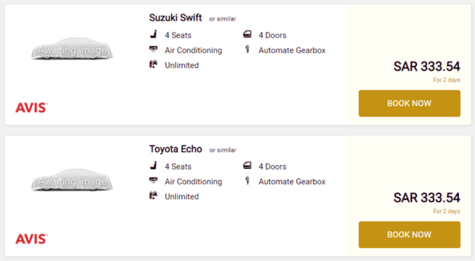 Etihad Airways Cars
