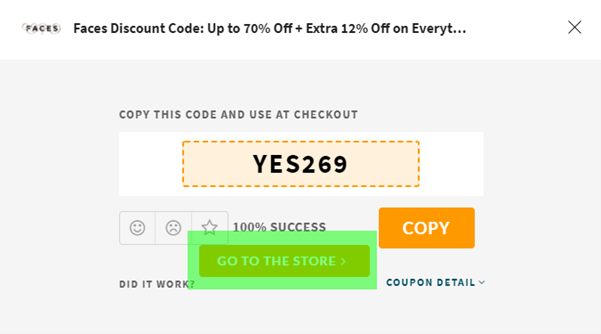 Faces Coupon