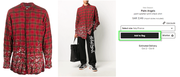 Farfetch Cart