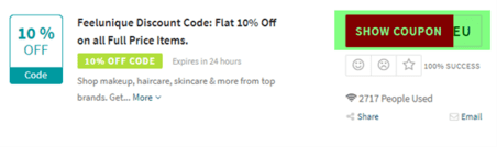 Feelunique Code