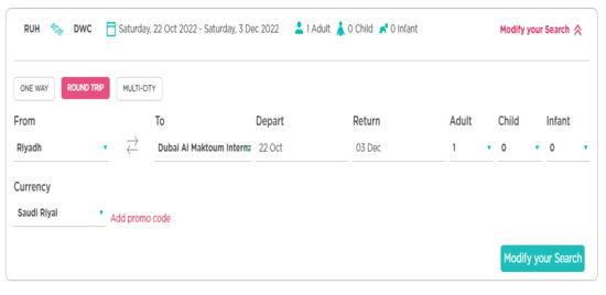 Service Of Flynas