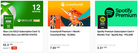 Subscription Cards
