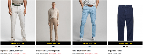 Gant Men's Chinos Trousers Clothes