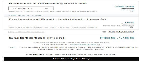 Apply GoDaddy Promo Code