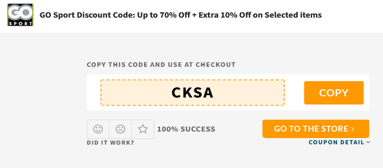 Copy GO Sport Code