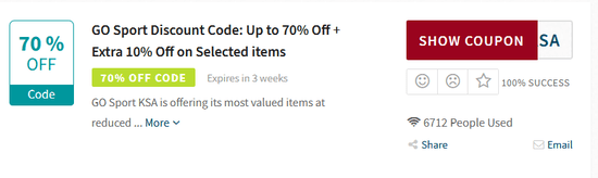 Promo GO Sport Code