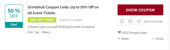 Promo Grintahub Code
