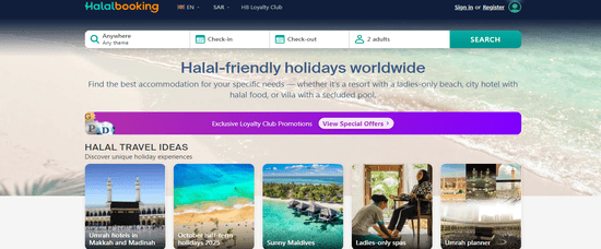 Check Halal Booking Website