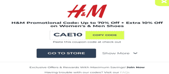 Copy H&M Discount Code