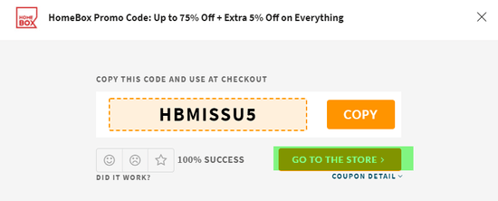 Homebox Coupon