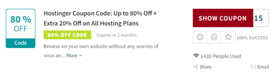 Promo Hostinger Code