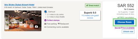 Hotels.com Package
