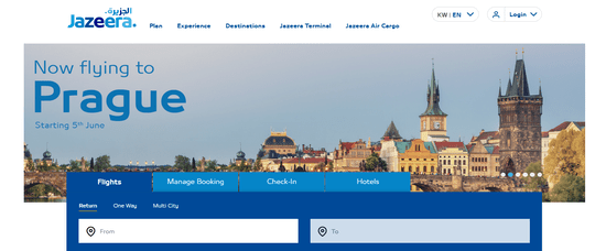 Jazeera Airways Official Websites