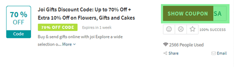Joi Gifts Code